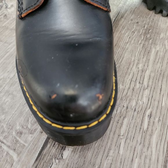 Dr. Martens Black Leather Lace-Up Boots - Picture 8 of 9
